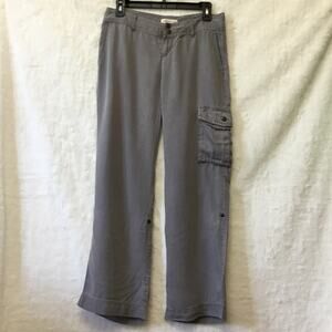 Coldwater Creek Gray with Bottom Button Up Pants